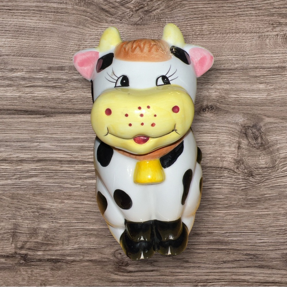 Houston Harvest Ceramic Cow Sugar Bowl